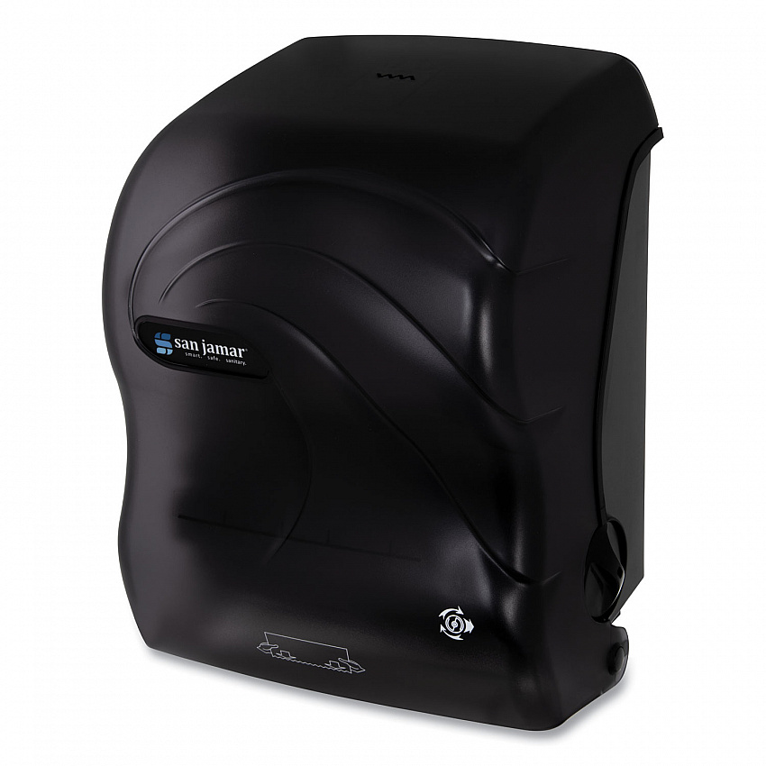 Simplicity Mechanical Roll Towel Dispenser, 12.38 x 9.5 x 14.63, Black Pearl (T7490TBK)