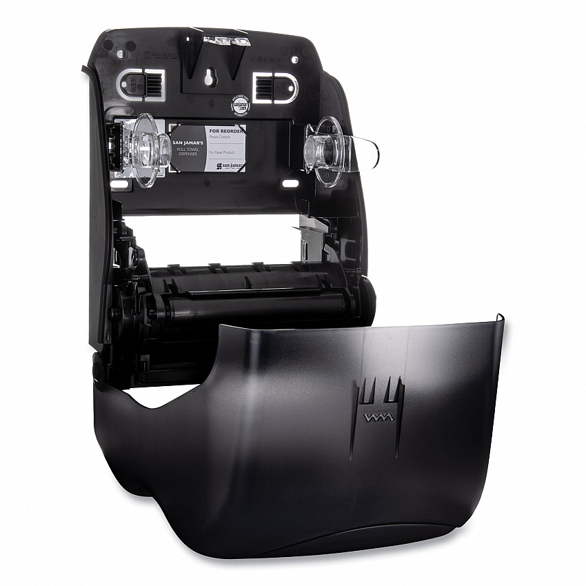 Simplicity Mechanical Roll Towel Dispenser, 12.38 x 9.5 x 14.63, Black Pearl (T7490TBK)