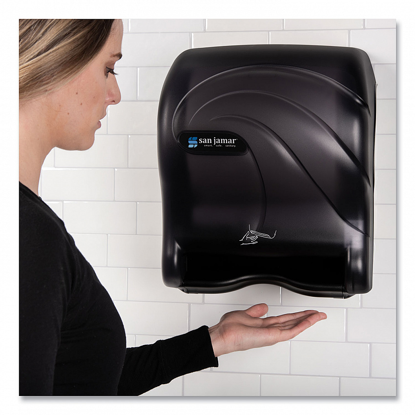 Oceans Smart Essence Electronic Roll Towel Dispenser, 11.88 x 9.1 x 14.4, Black (T8490TBK)