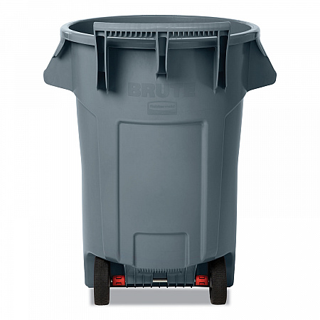 Vented Wheeled BRUTE Container, 44 gal, Plastic, Gray (2131929)