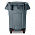 Vented Wheeled BRUTE Container, 44 gal, Plastic, Gray (2131929)