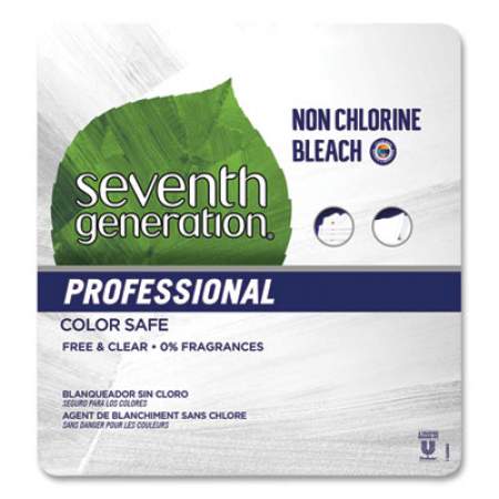 Seventh Generation Professional Non Chlorine Bleach, Free and Clear, 1 gal Bottle, 2/Carton (44892CT)