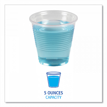 Translucent Plastic Cold Cups, 5 oz, 100/Sleeve, 25 Sleeves/Carton (TRANSCUP5CT)