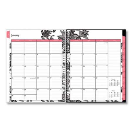Blue Sky Analeis Create-Your-Own Cover Weekly/Monthly Planner, Floral Artwork, 11 x 8.5, White/Black Cover, 12-Month (Jan-Dec): 2022 (100001)
