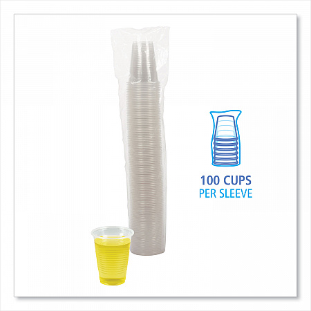 Translucent Plastic Cold Cups, 7 oz, 100/Pack (TRANSCUP7PK)