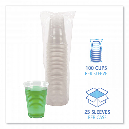 Translucent Plastic Cold Cups, 14 oz, 50/Sleeve, 20 Sleeves/Carton (TRANSCUP14CT)