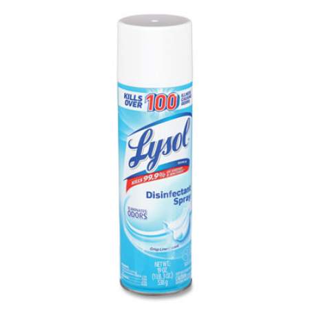 LYSOL Disinfectant Spray, Crisp Linen, 19 oz Aerosol Spray, 12/Carton (79329CT)