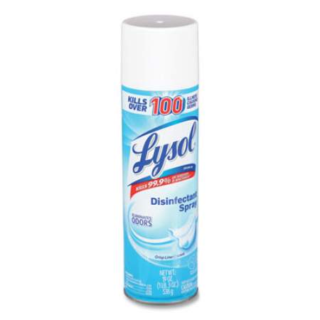 LYSOL Disinfectant Spray, Crisp Linen Scent, 19 oz Aerosol Spray (79329)