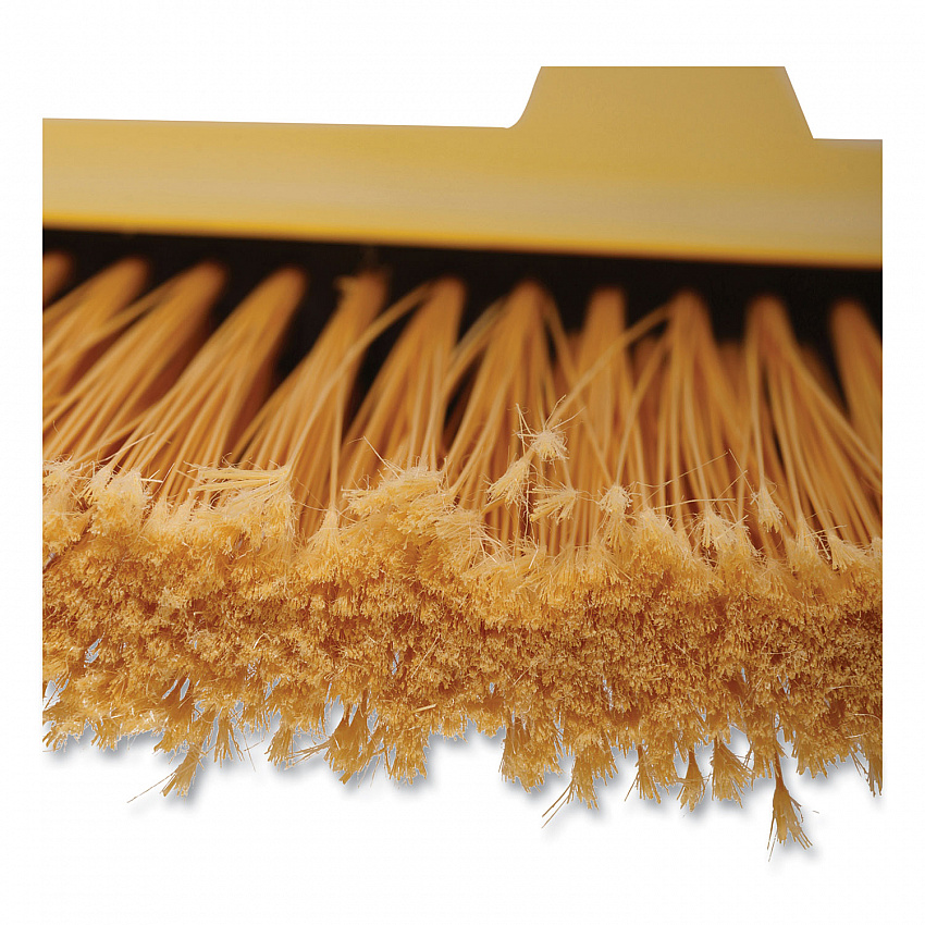 Angler Broom, 53" Length, Yellow, 12/Carton (932ACT)