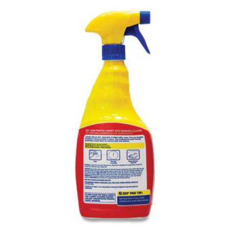 Zep Commercial High Traffic Carpet Cleaner, Fresh Scent, 32 oz Spray Bottle, 12/Carton (ZUHTC32CT)