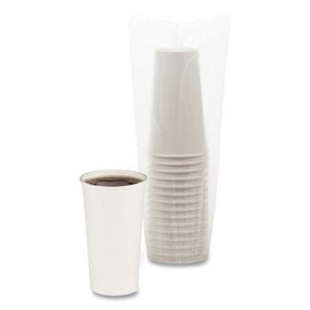 Boardwalk Convenience Pack Paper Hot Cups, 20 oz, White, 9 Cups/Sleeve, 15 Sleeves/Carton (WHT20HCUPOP)