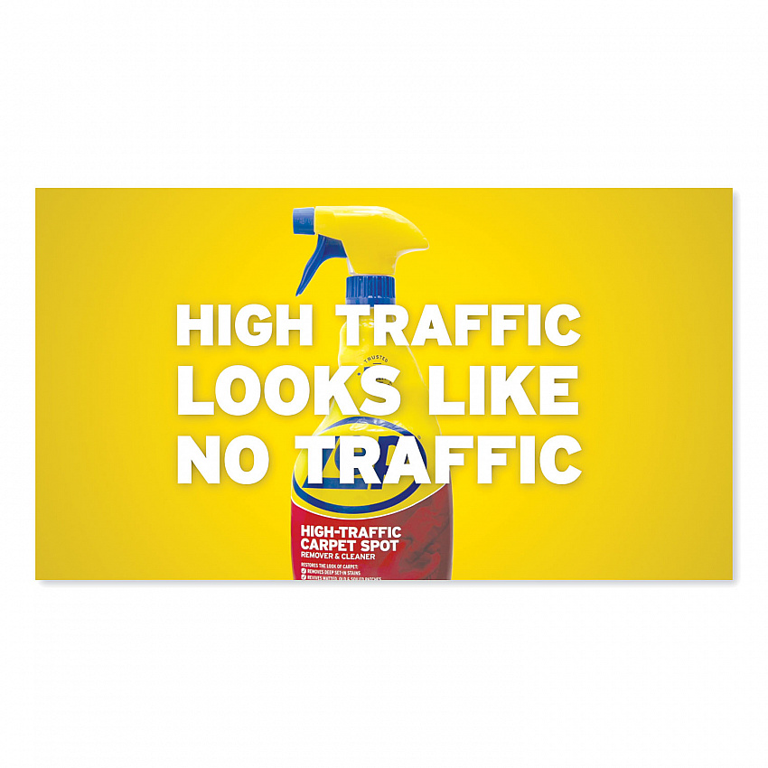 High Traffic Carpet Cleaner, Fresh Scent, 32 oz Spray Bottle, 12/Carton (ZUHTC32CT)