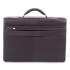 STEBCO Sartoria Medium Briefcase, 16.5" x 5" x 12", Leather, Brown (49545802)