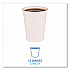 Paper Hot Cups, 12 oz, White, 50/Sleeve, 20 Sleeves/Carton (WHT12HCUP)