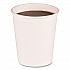 Paper Hot Cups, 8 oz, White, 50/Sleeve, 20 Sleeves/Carton (WHT8HCUP)