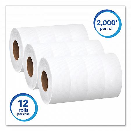 Essential JRT Jumbo Roll Bathroom Tissue, Septic Safe, 1-Ply, 3.55