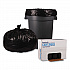 Recycled Low-Density Polyethylene Can Liners, 56 gal, 1.6 mil, 43
