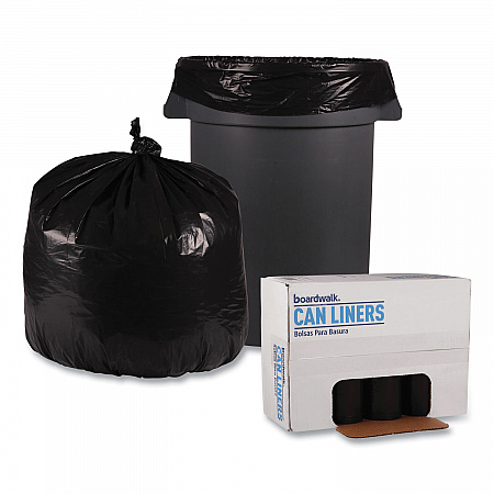 Recycled Low-Density Polyethylene Can Liners, 33 gal, 1.2 mil, 33