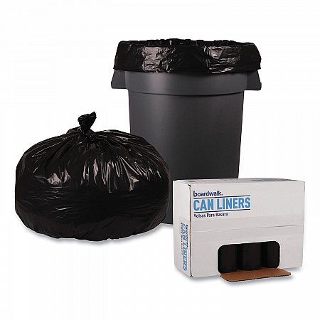Recycled Low-Density Polyethylene Can Liners, 60 gal, 1.2 mil, 38