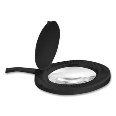 Alera Clamp-On, 3 Diopter LED Desktop Magnifier, 6.88"w x 16.63"d x 16.75"h, Black (LEDM765B)