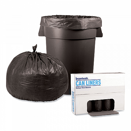Low-Density Waste Can Liners, 56 gal, 1.1 mil, 43