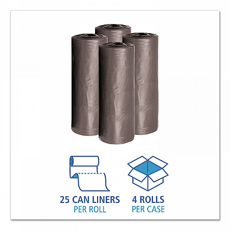 Low-Density Waste Can Liners, 30 gal, 0.95 mil, 30