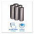 Low-Density Waste Can Liners, 60 gal, 1.1 mil, 38
