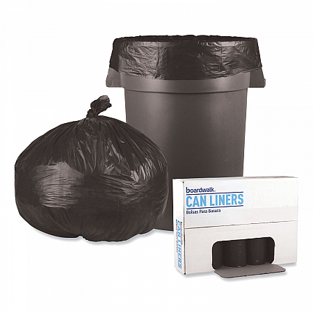 Low-Density Waste Can Liners, 56 gal, 0.6 mil, 43