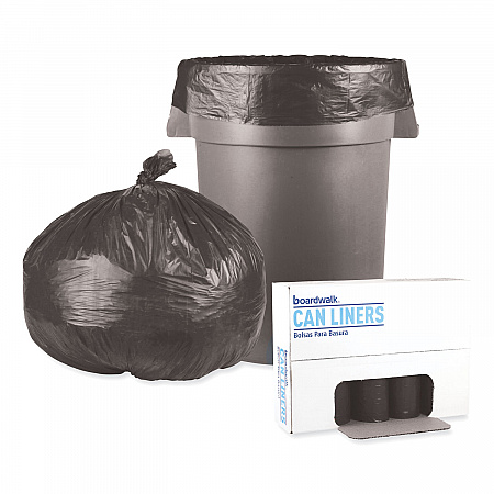 Low-Density Waste Can Liners, 45 gal, 0.6 mil, 40