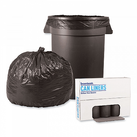 Low-Density Waste Can Liners, 33 gal, 1.1 mil, 33