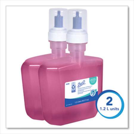 Scott Pro Foam Skin Cleanser with Moisturizers, Citrus Floral, 1.2 L Refill, 2/Carton (91592)