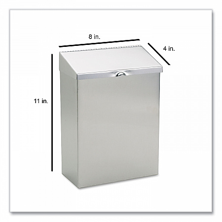 Wall Mount Sanitary Napkin Receptacle, Stainless Steel (ND1E)