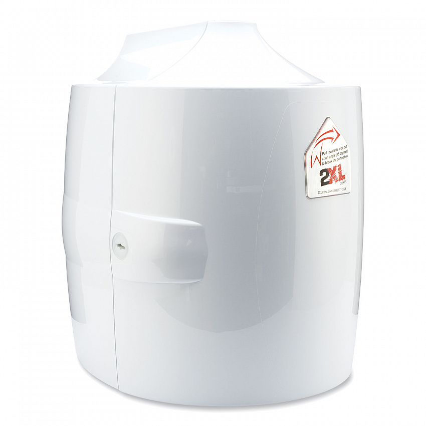 Contemporary Wall Mount Wipe Dispenser, 11 x 11 x 13, White (L82)