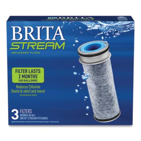 Brita Stream Pitcher Replacement Water Filters, 3/Pack (36215X)