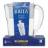 Brita Space Saver Water Filter Pitcher, 48 oz, 6 Cups (35566)