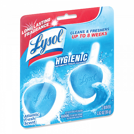 Hygienic Automatic Toilet Bowl Cleaner, Atlantic Fresh Scent, 2/Pack (83721)