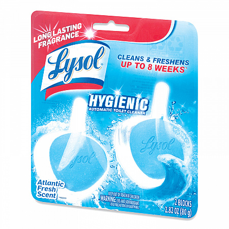 Hygienic Automatic Toilet Bowl Cleaner, Atlantic Fresh Scent, 2/Pack (83721)