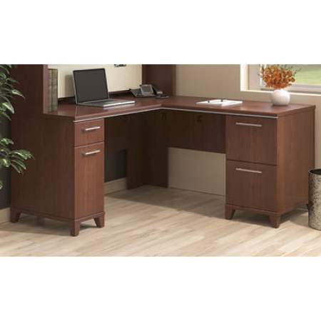 Bush Enterprise Collection L-Desk Pedestal, 60" x 60" x 29.75", Harvest Cherry, (Box 1 of 2) (2930CSA103)