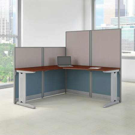 Bush Series C Collection Left Corner Desk Module, 71.13" x 35.5" x 29.88", Natural Cherry/Graphite Gray (WC72432)