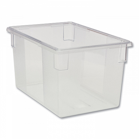 Food/Tote Boxes, 21.5 gal, 26 x 18 x 15, Clear, Plastic (3301CLE)