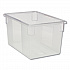 Food/Tote Boxes, 21.5 gal, 26 x 18 x 15, Clear, Plastic (3301CLE)