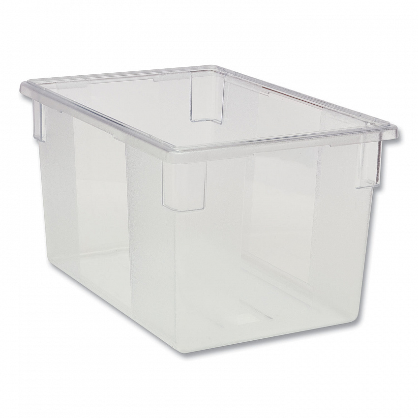 Food/Tote Boxes, 21.5 gal, 26 x 18 x 15, Clear, Plastic (3301CLE)