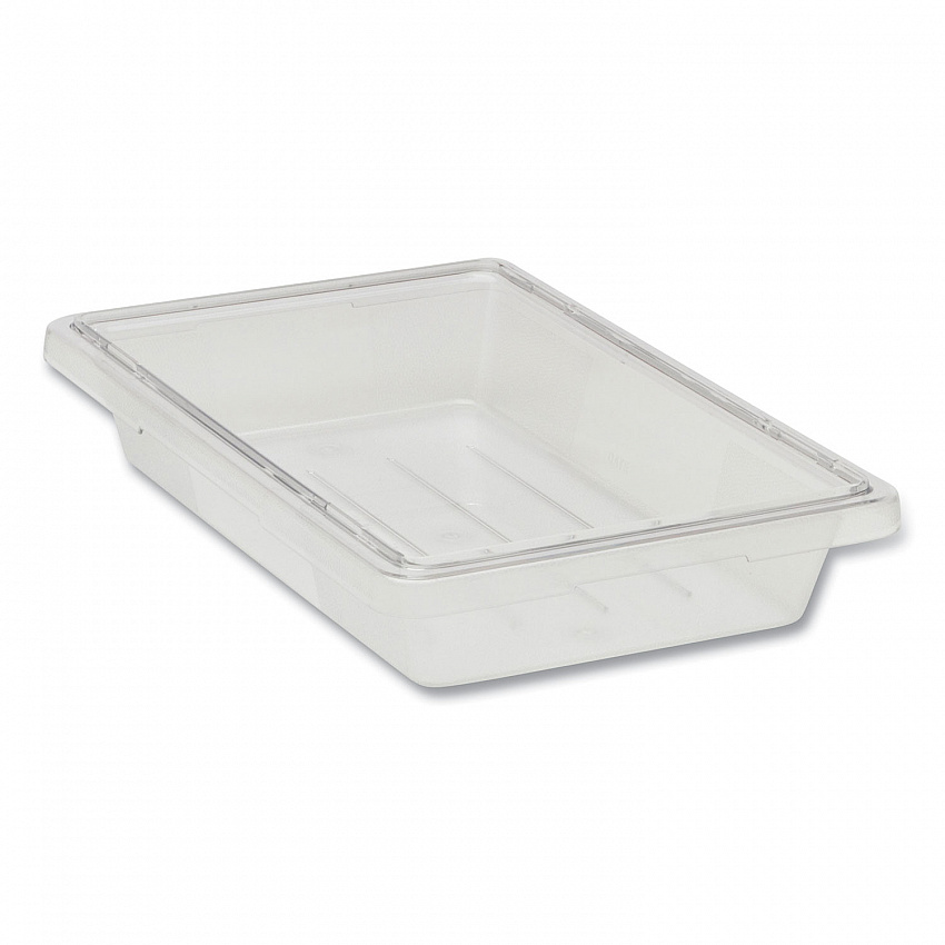 Food/Tote Boxes, 5 gal, 12 x 18 x 9, Clear, Plastic (3304CLE)