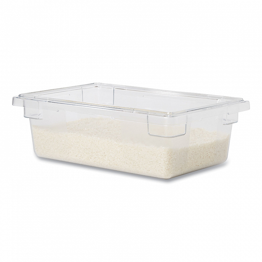 Food/Tote Boxes, 3.5 gal, 18 x 12 x 6, Clear, Plastic (3309CLE)