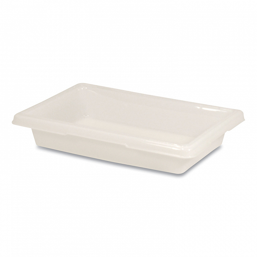 Food/Tote Boxes, 2 gal, 18 x 12 x 3.5, White, Plastic (3507WHI)