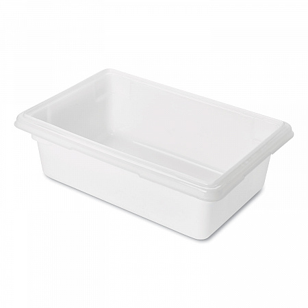 Food/Tote Boxes, 3.5 gal, 18 x 12 x 6, White, Plastic (3509WHI)
