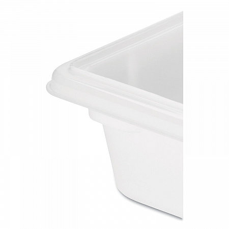 Food/Tote Boxes, 3.5 gal, 18 x 12 x 6, White, Plastic (3509WHI)