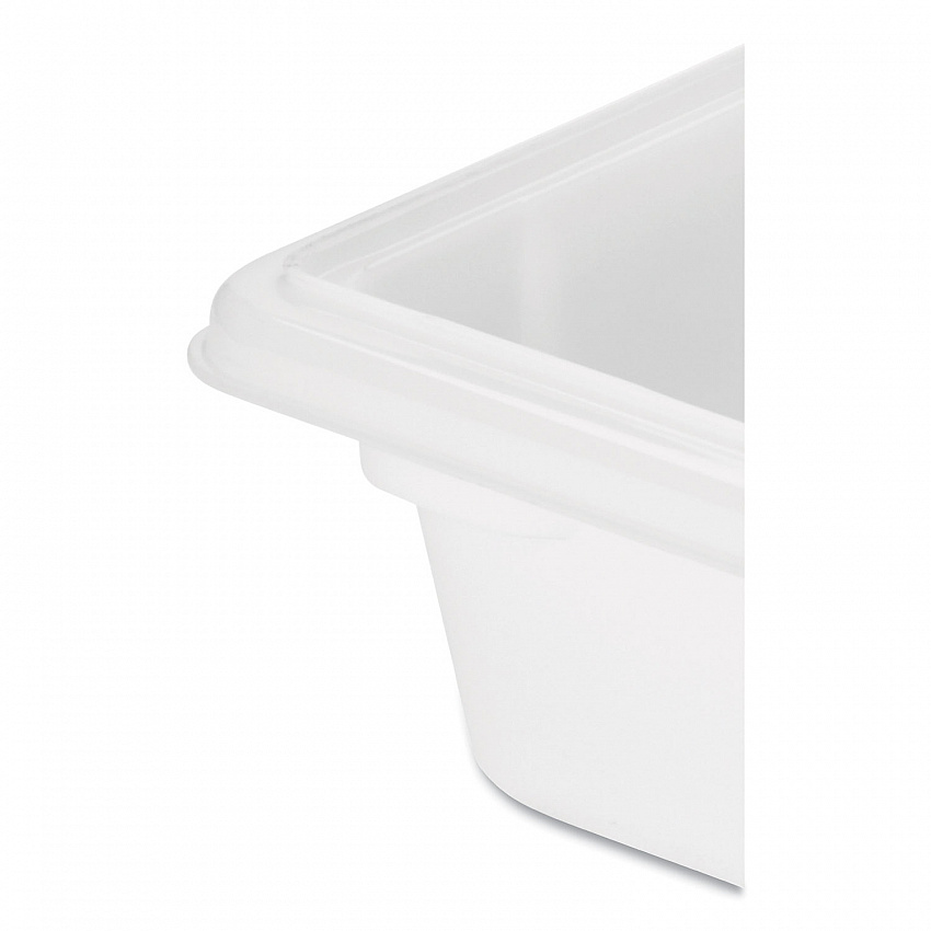 Food/Tote Boxes, 3.5 gal, 18 x 12 x 6, White, Plastic (3509WHI)