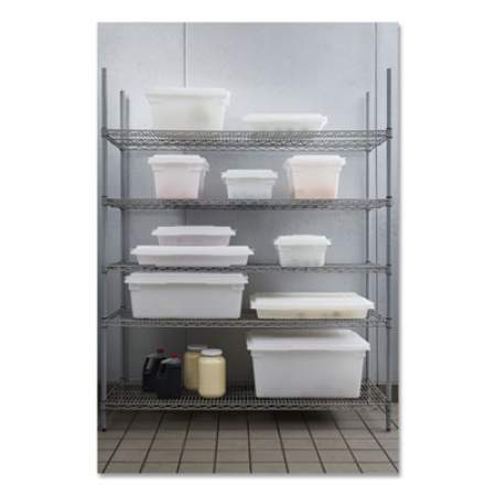 Rubbermaid Commercial Food/Tote Boxes, 2 gal, 18 x 12 x 3.5, White (3507WHI)