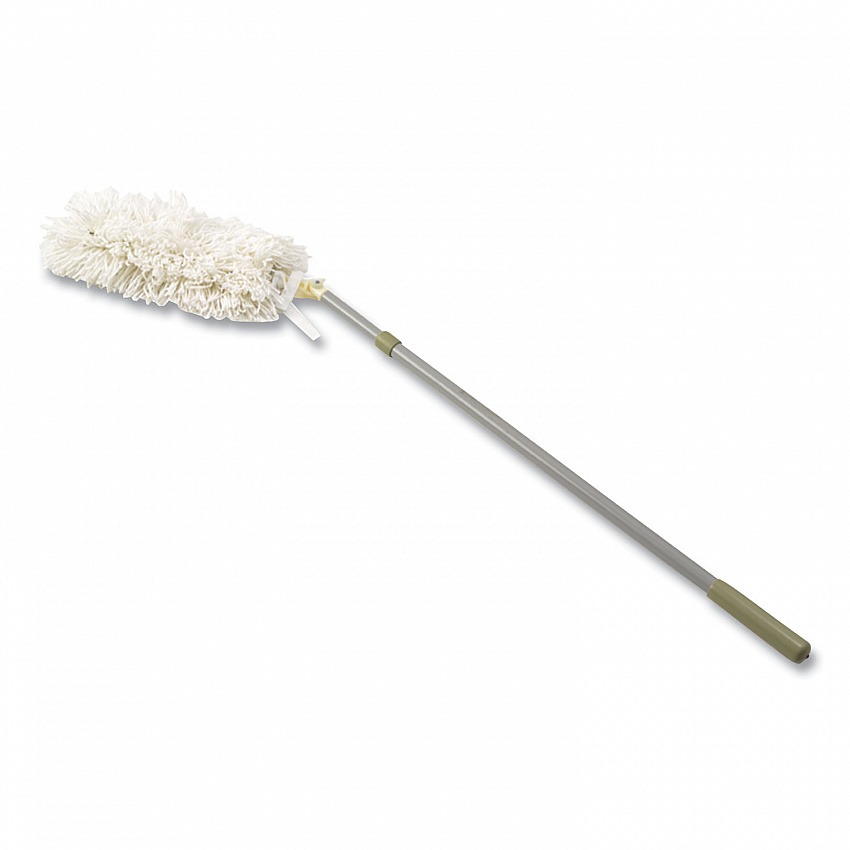 HiDuster Dusting Tool with Angled Launderable Head, 51" Extension Handle (T120)
